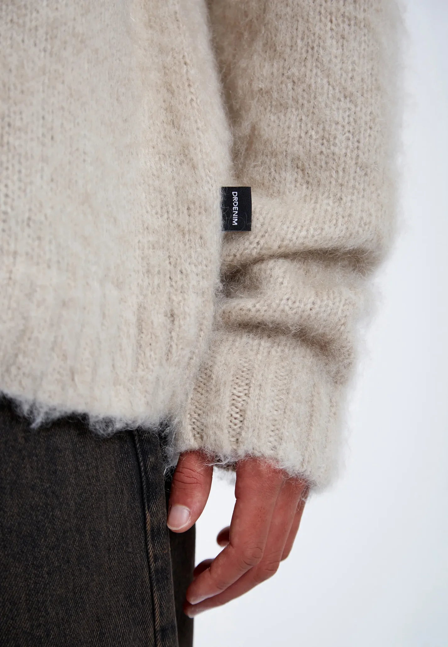 Dr. Denim Mic Sweater Brushed Silver Lining