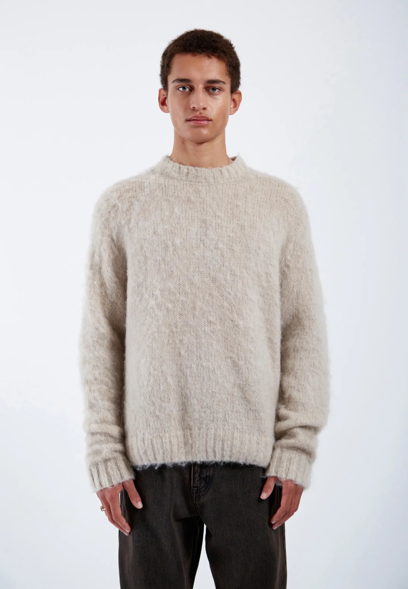 Dr. Denim Mic Sweater Brushed Silver Lining