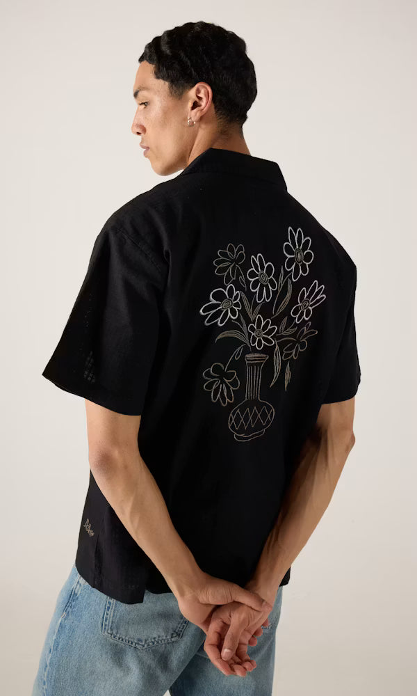 Dr. Denim Mile Shirt Black Flower