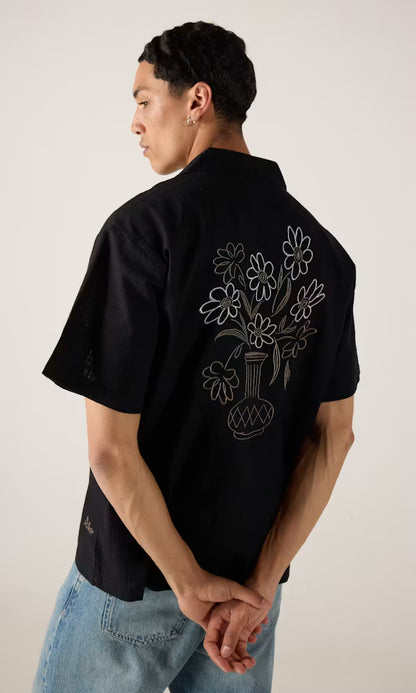 Dr. Denim Mile Shirt Black Flower