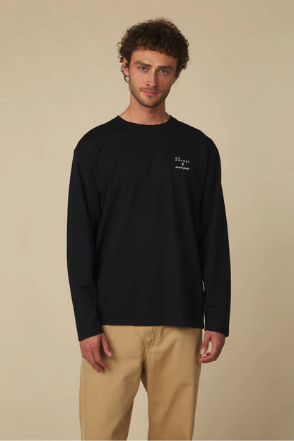 Anerkjendt Akvillads Normal L/S Tee- Caviar