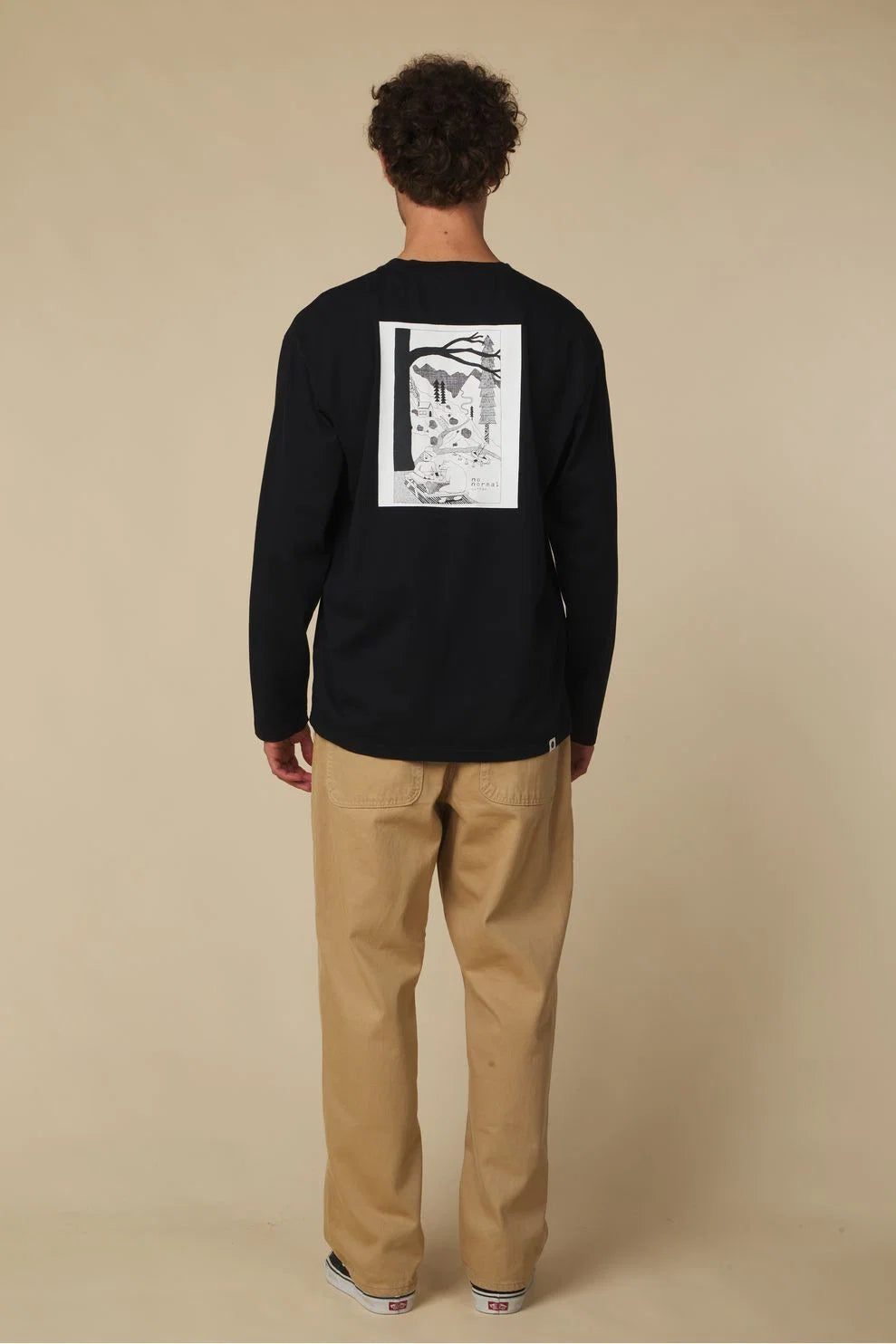 Anerkjendt Akvillads Normal L/S Tee- Caviar