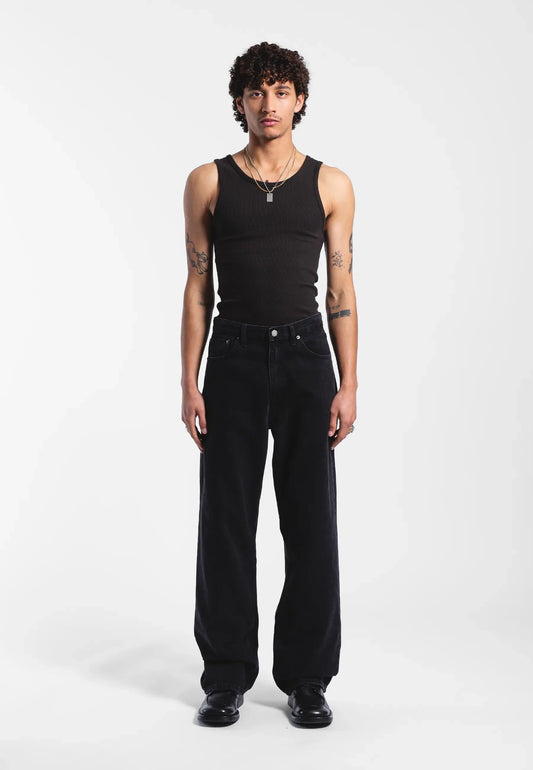 Dr Denim Omar Worn Black (Long)