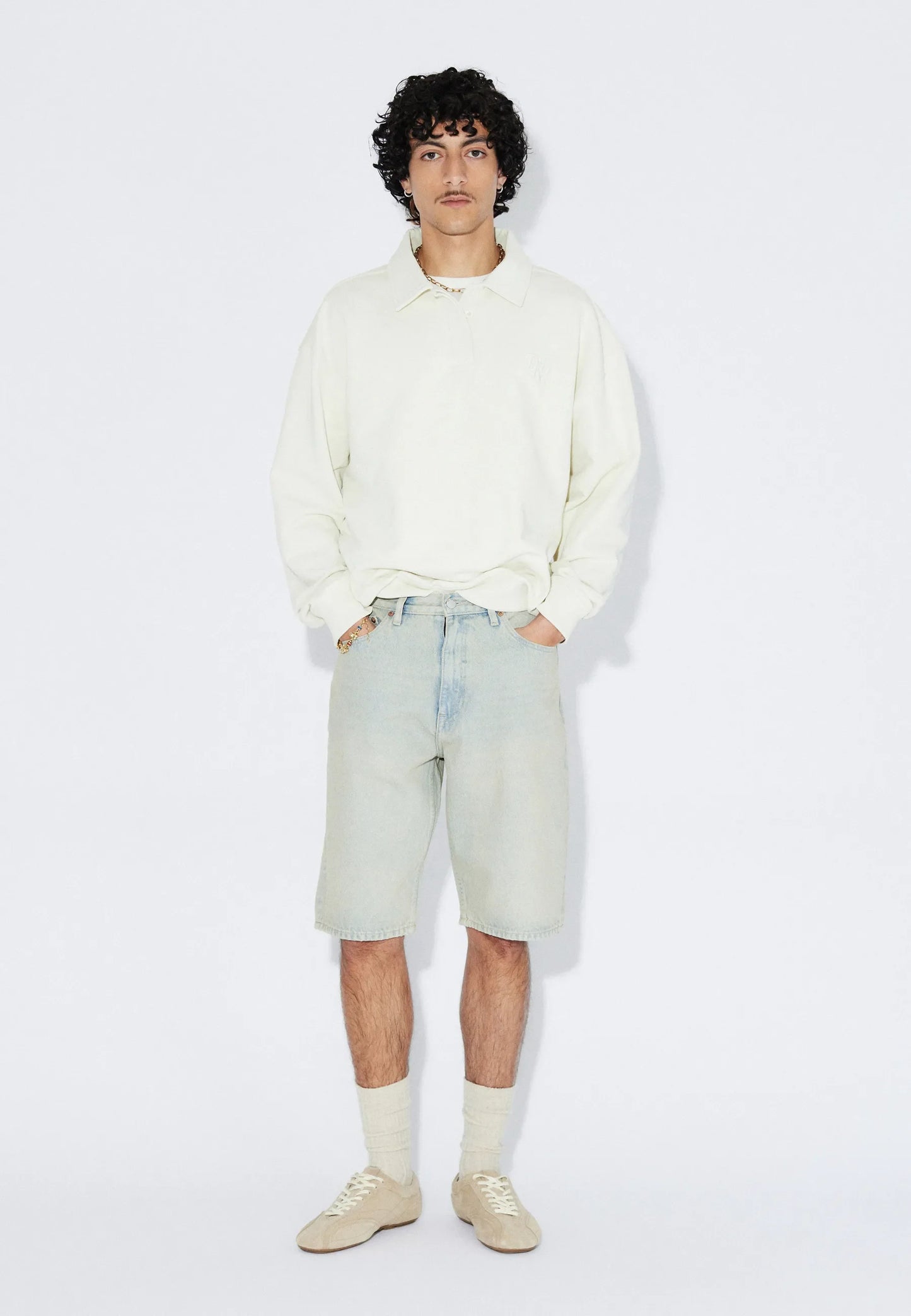 Dr. Denim Omar Shorts Stream Light Sand
