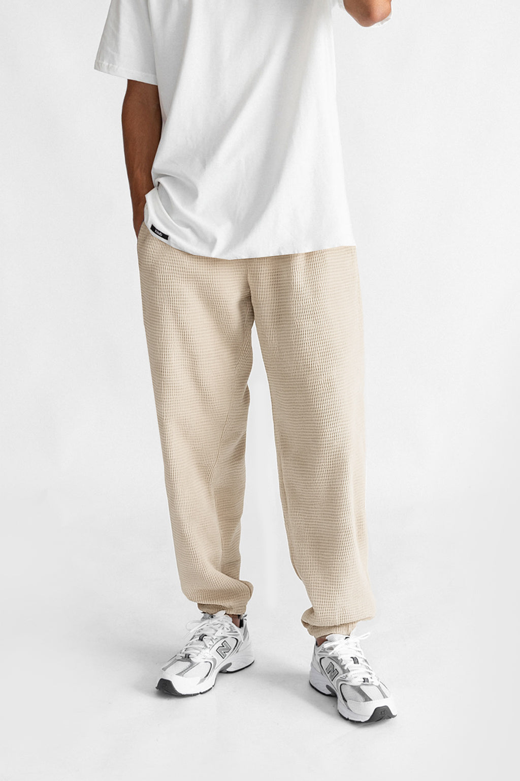 Kiub Crushed Pants Ecru