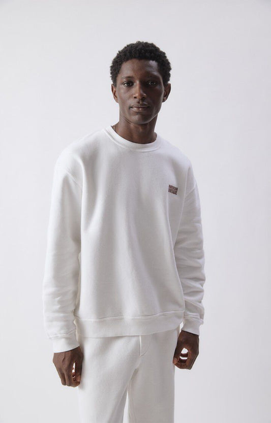 American Vintage Men's Sweatshirt Plizzy (Vintage White)