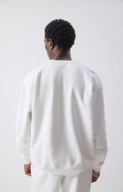 American Vintage Men's Sweatshirt Plizzy (Vintage White)