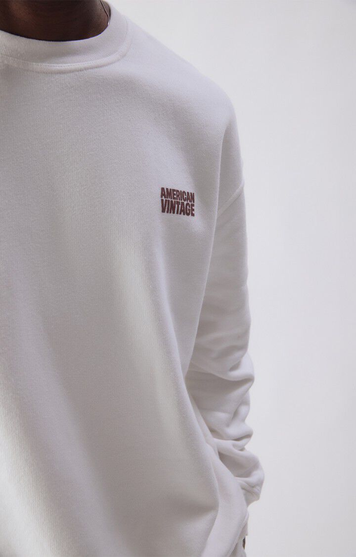 American Vintage Men's Sweatshirt Plizzy (Vintage White)