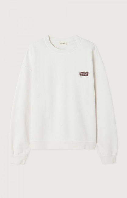 American Vintage Men's Sweatshirt Plizzy (Vintage White)