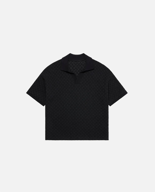 Complice Riviera Knit Polo Black