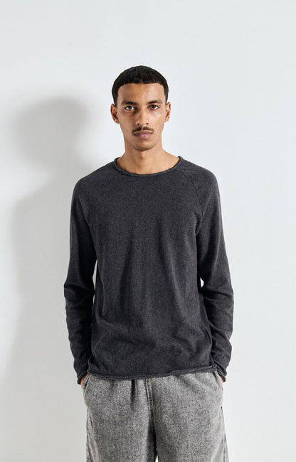 American Vintage Men's Longsleeve Sonoma Charcoal Melange