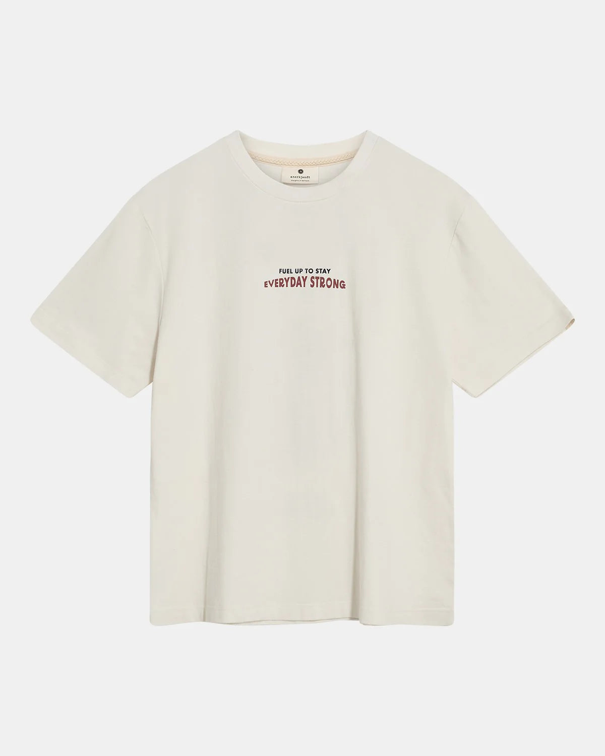 Anerkjendt Akvillads Structure Print S/S Tee Tofu