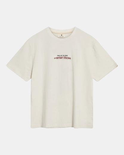 Anerkjendt Akvillads Structure Print S/S Tee Tofu