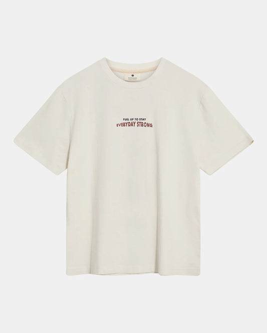 Anerkjendt Akvillads Structure Print S/S Tee Tofu