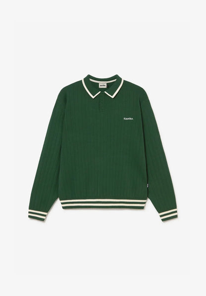 Kaotiko Sweater Polo Green