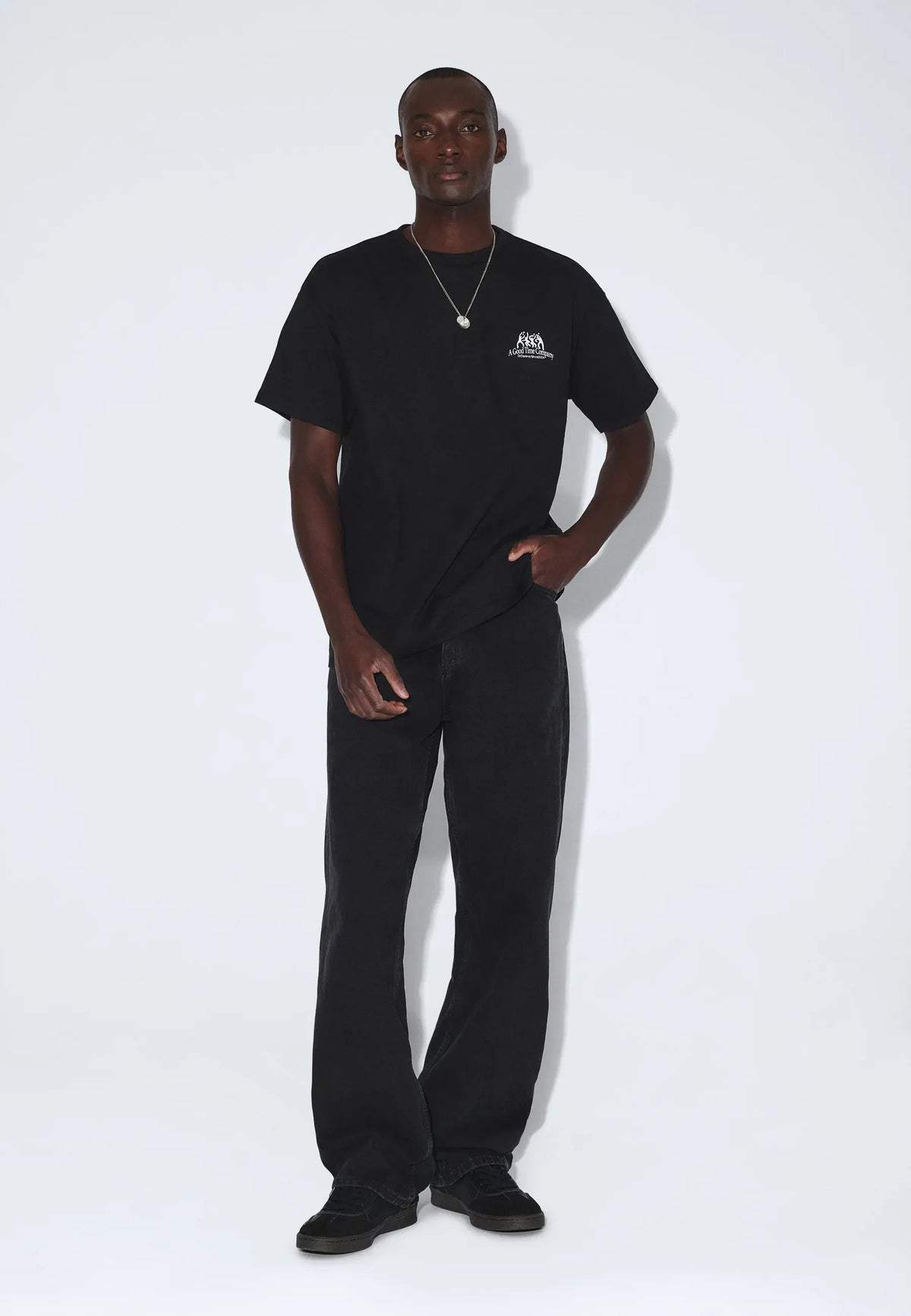 Dr Denim Trooper Tee Black Time