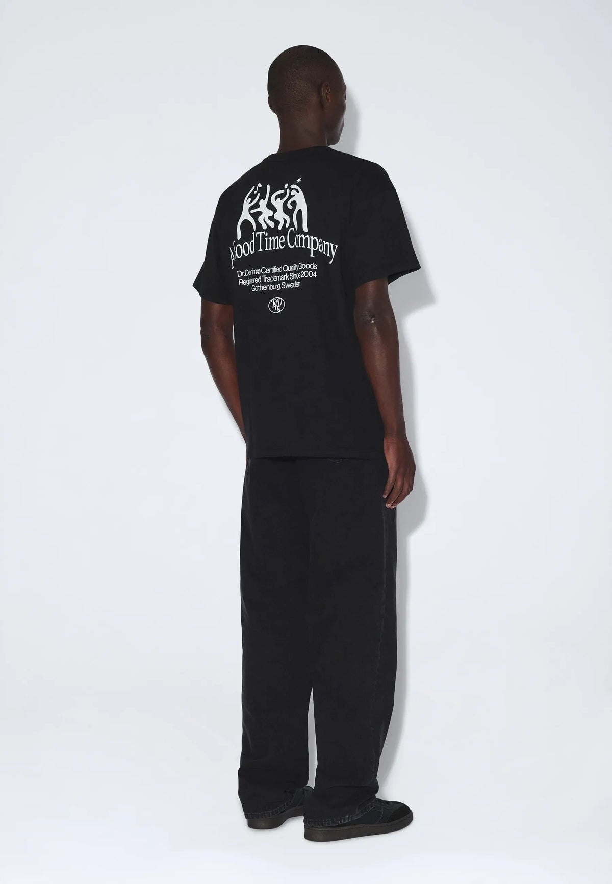 Dr Denim Trooper Tee Black Time