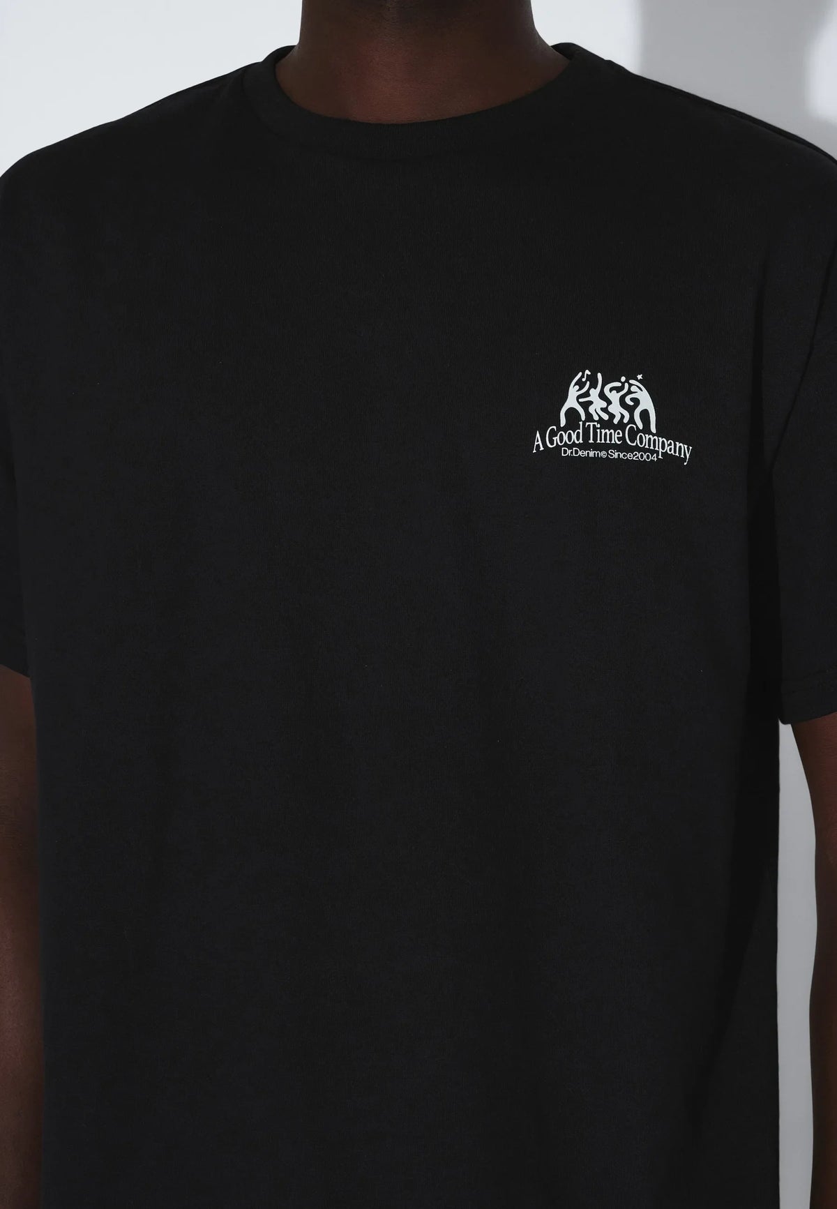 Dr Denim Trooper Tee Black Time