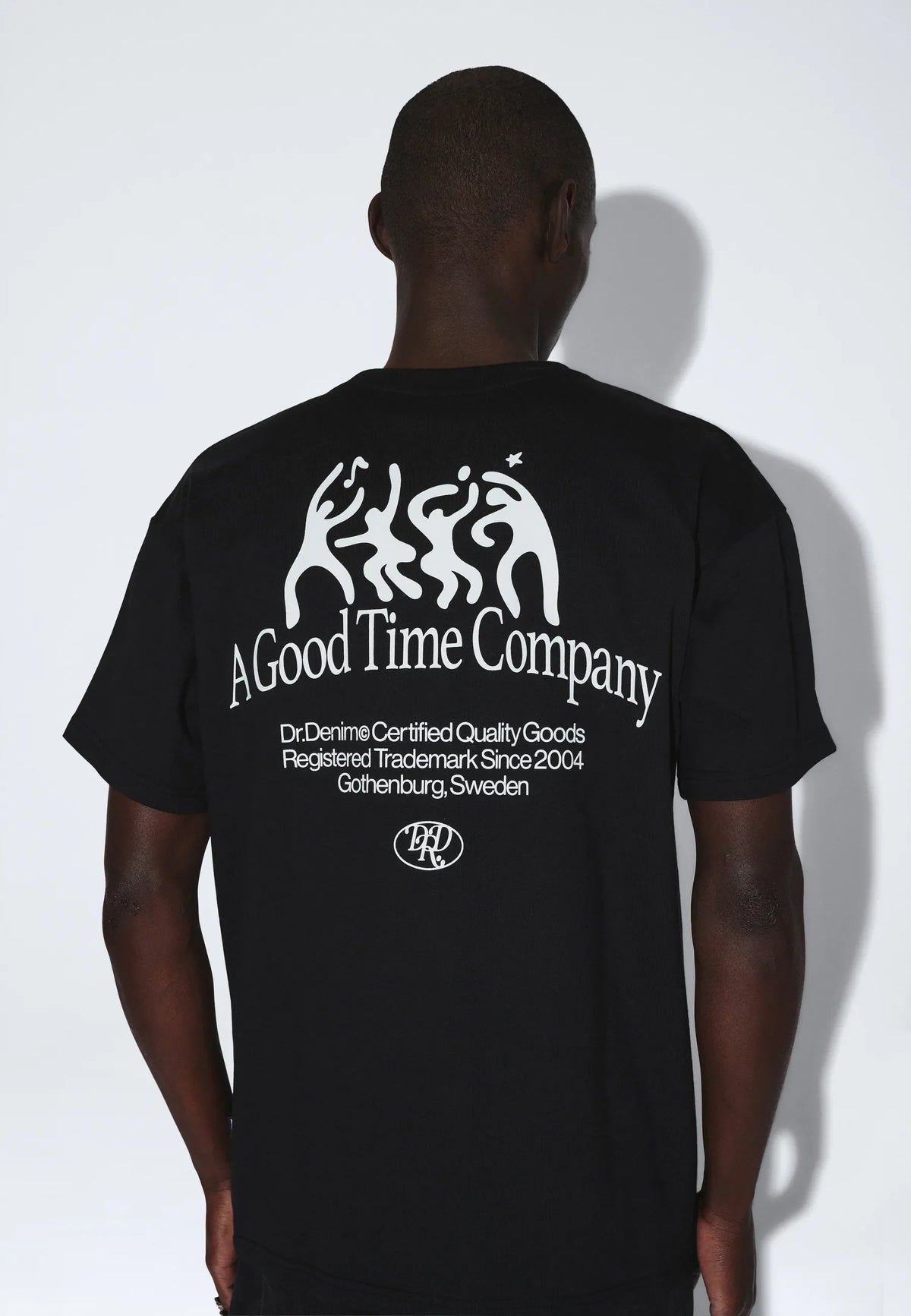 Dr Denim Trooper Tee Black Time