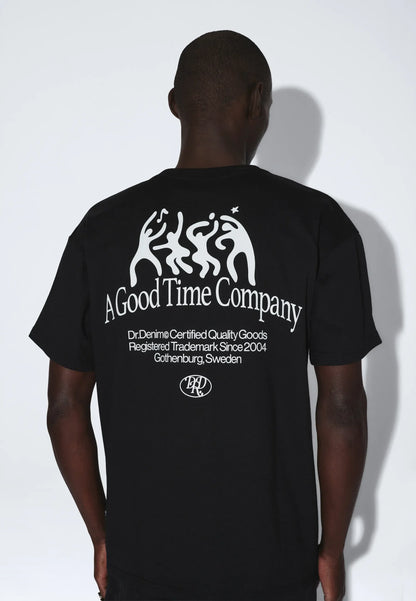 Dr Denim Trooper Tee Black Time
