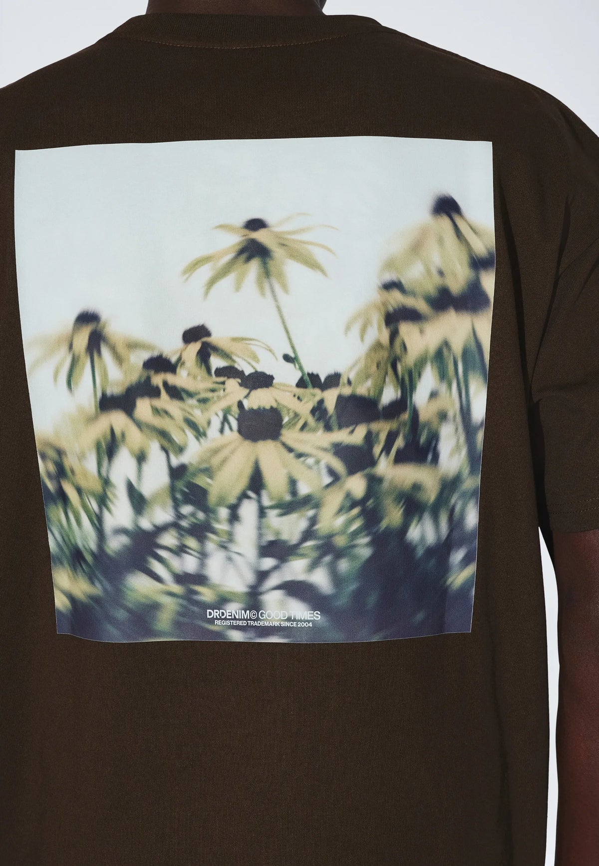 Dr Denim Trooper Tee Brown Bloom