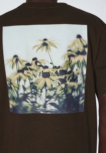 Dr Denim Trooper Tee Brown Bloom