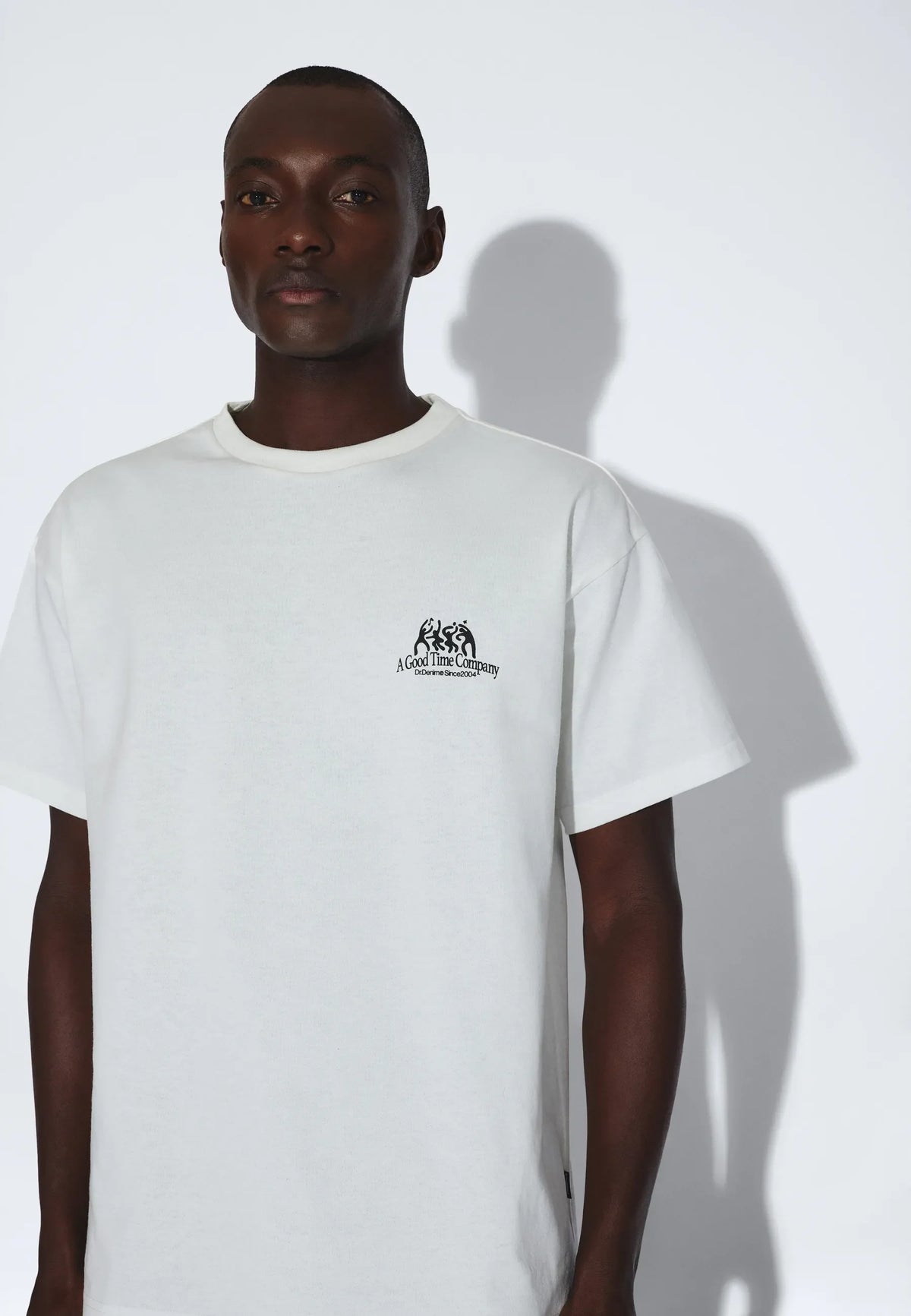 Dr Denim Trooper Tee Off White Bloom