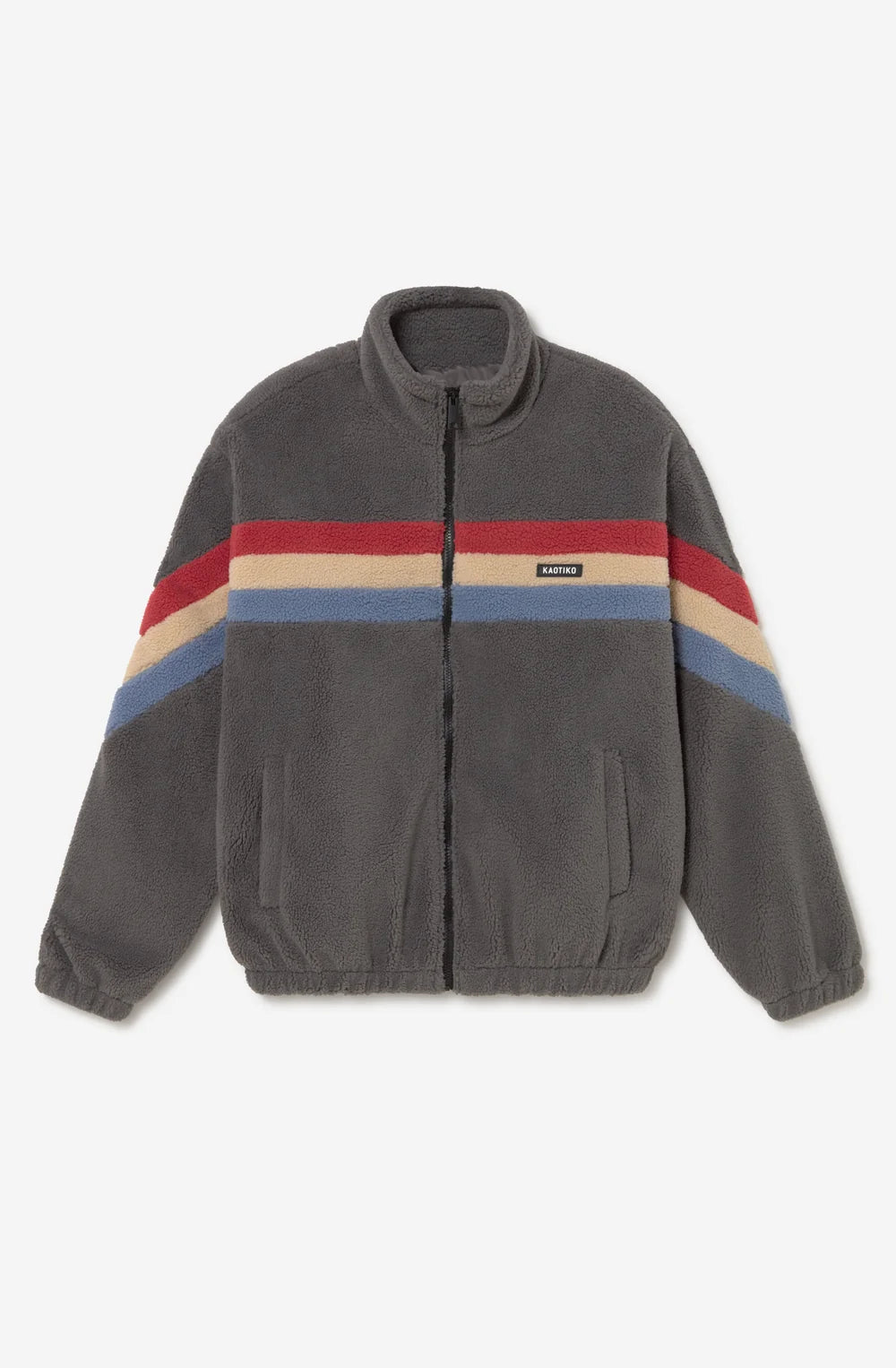 Kaotiko Polar Wabi Sabi Fleece Jacket- Khaki